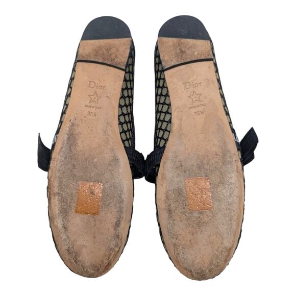 Christian Dior Miss J'Adior Ribbon Mesh Lace Ballet Flat Mary Jane 8.5 | 8 - Picture 11 of 13